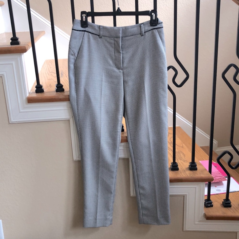 Black and white work pants